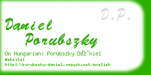 daniel porubszky business card